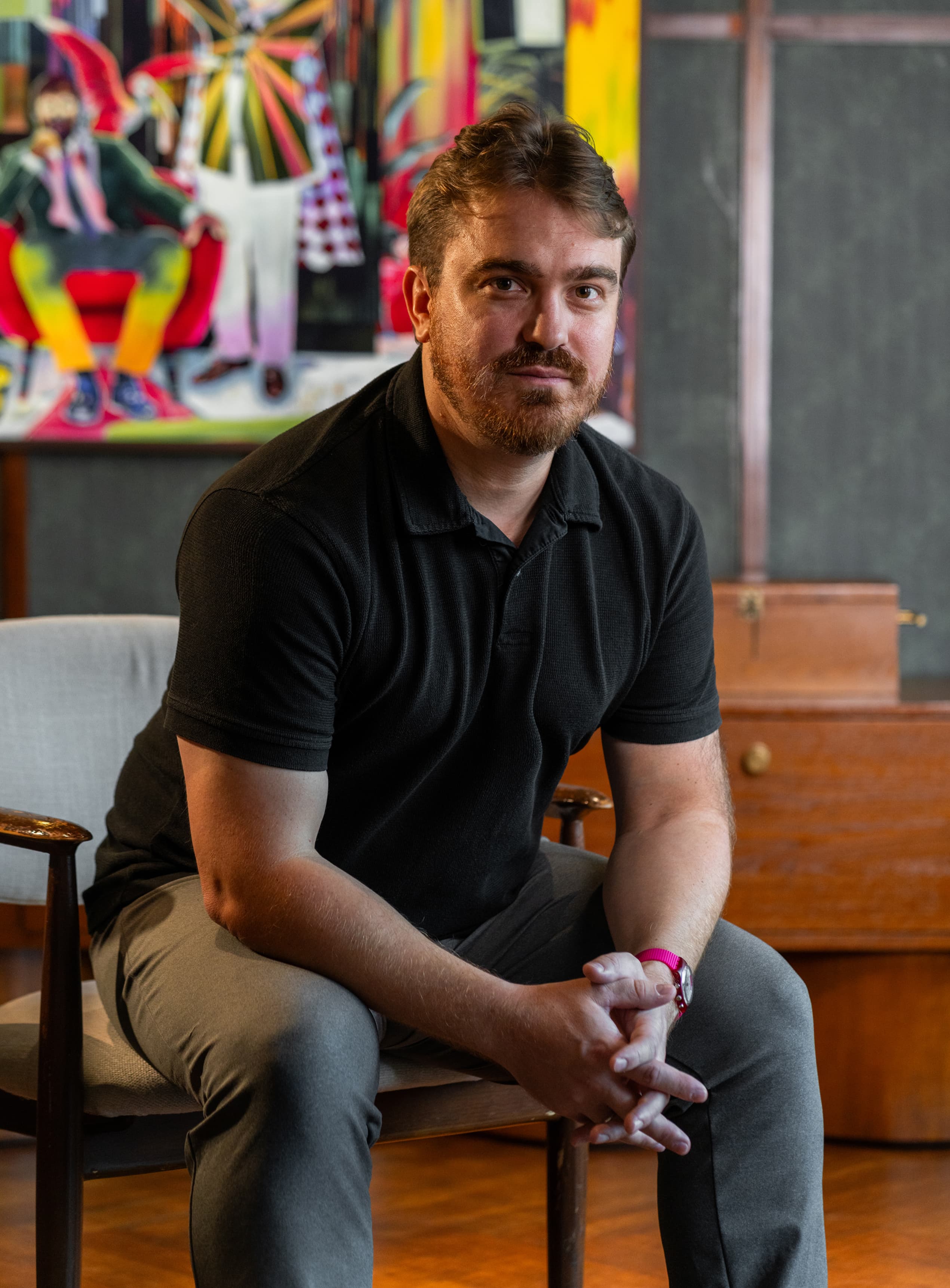Portrait of Thomas Budin, cofounder of Twin Spirits.